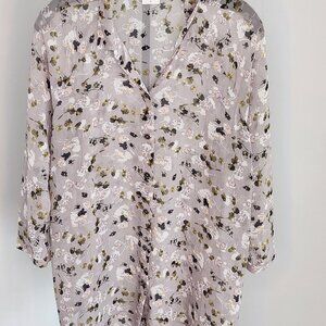 CAbi Floral Button Down Blouse - Size Large